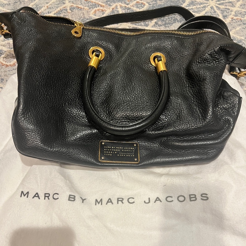 Marc by Marc Jacobs  black soft leather crossbody purse.